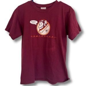 Chimpanzee Launch Rocket Burgundy Baby Tee. Size Small.